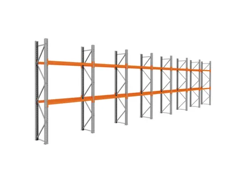 palletstelling,basis+6xaanbouw,HxBxD 3360x13575x750mm,vakl. 3000kg
