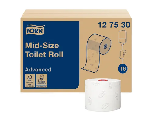 Toiletpapier Tork T6 127530 2-laags Advanced 100m 27 Rollen