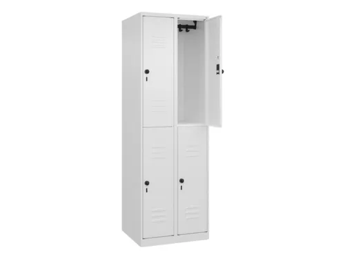 dubbeldekse locker,HxBxD 1850x600x500mm,2x2vak.,vak B 300mm