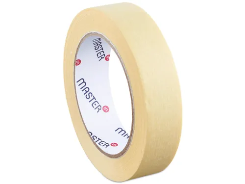 Masking Tape Onbedrukt 90µ geel 25mmx50m Solvent 36 Rol