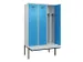 locker met bank,voor scheiding van kleding,HxBxD 2120x1200x815mm,3vak