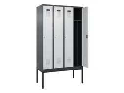 locker voor scheiding van kleding,HxBxD 2120x1200x500mm,4vak