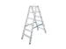 Lichte Universele Trapladder Tweezijdig L 1.41m H 1 08m 2x6treden