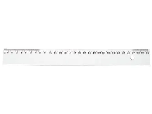 Liniaal Quantore 30cm kunststof transparant