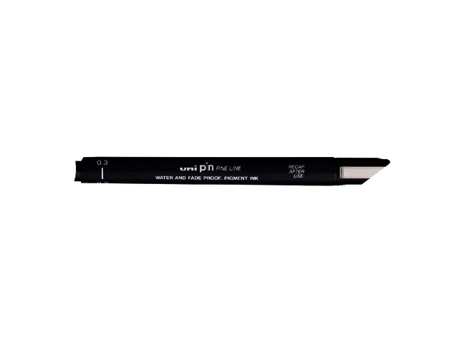 Fineliner Uni-ball Pin zwart 0.3mm