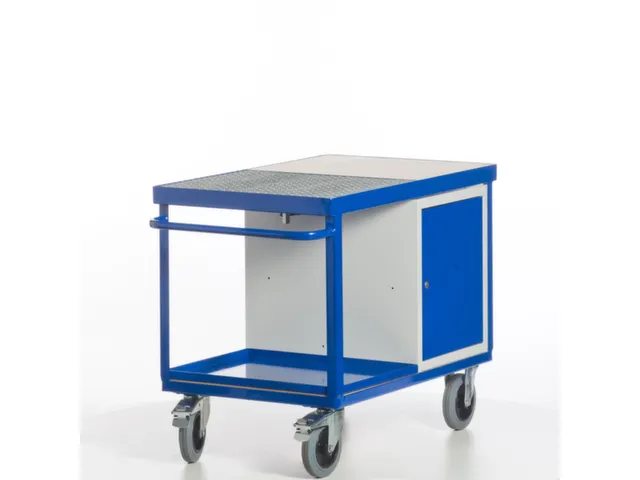 chariot-armoire,force 600kg,2plateau(x),plateau Lxl 1150x700mm