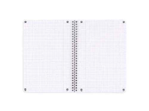 Spiraalblok Oxford Touch B5 geruit 5mm 160 pag assorti