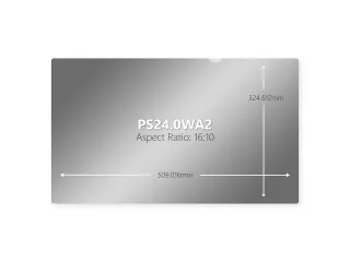 OUTLETPrivacy Filter 24 Inch 16:10 Zwart 2-weg Monitor - 7