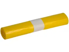 Afvalzak Powersterko 58x100cm Geel T23 80 Liter Rol 25 Stuks