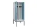 locker met bank,voor scheiding van kleding,HxBxD 2120x800x815mm,2vak