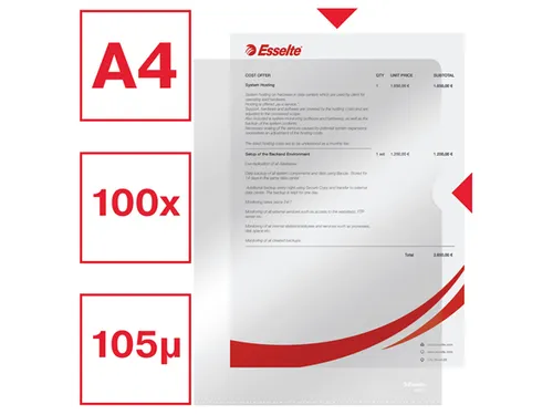 L-map Esselte Standaard A4 Pp Transparant 0.11mm