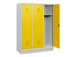 schoollocker,HxBxD 1630x1200x500mm,3vak,vak B 400mm,cil.-slot,sokkel