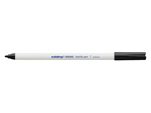 Viltstift edding 4600 textiel rond zwart 1mm