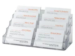 Visitekaarthouder Sigel VA138 8 vakken voor 8x70 kaarten 94x85mm hard