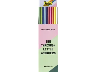 Transparant papier Folia 70x100cm 42gr assorti kleuren - 4