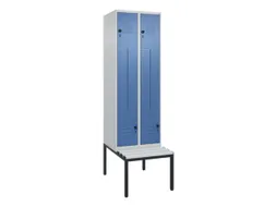 Z-garderobekast,HxBxD 2120x600x815mm,2vak,vak B 300mm,draaigrendel