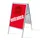 Stoepbord A1 complete set met print "ENTRANCE" Rood