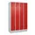 Z-garderobekast,HxBxD 1950x1200x500mm,vak B 150/300mm,draaigrendel