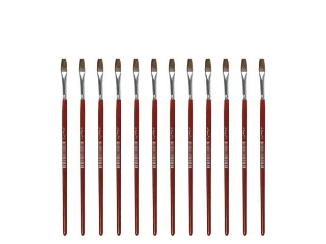 Penseel Kangaro Serie 121 plat Nr. 4 geitenhaar doos 12 stuks