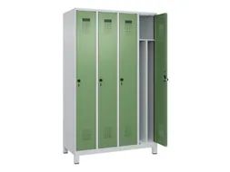 locker voor scheiding van kleding,HxBxD 1950x1200x500mm,4vak