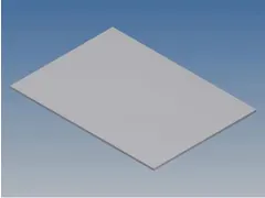 OUTLET Aluminium Paneel Voor Pro 96 - Zilver - 265 X 156 X 1.5 Mm