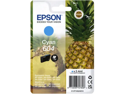 Inktcartridge Epson 604 T10G24 blauw