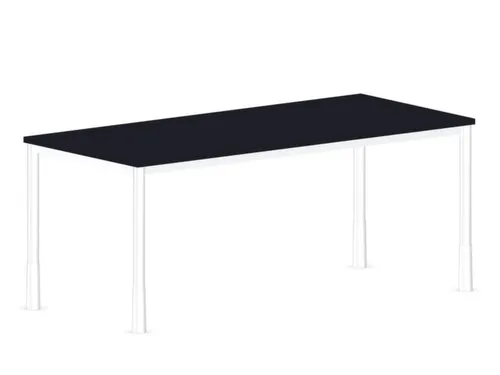 In hoogte verstelbaar bureau,HxBxD 720-840x1800x800mm,CC-zwart