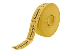 Consumptiebon Combicraft 57x30mm 2-zijdig 2x1000 stuks geel