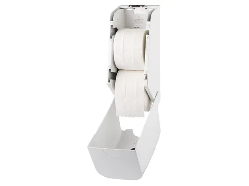 Toiletpapier Dispenser 2 rollen Voor Kokerloze Rollen Pqcduo