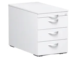 mobiel ladeblok,HxBxD 570x430x800mm,4lade(n),centr. vergrendeling,wit