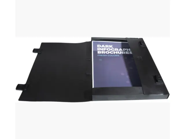 Tekenkoffer Exacompta B2 52x72cm rugbreedte 30mm PP zwart