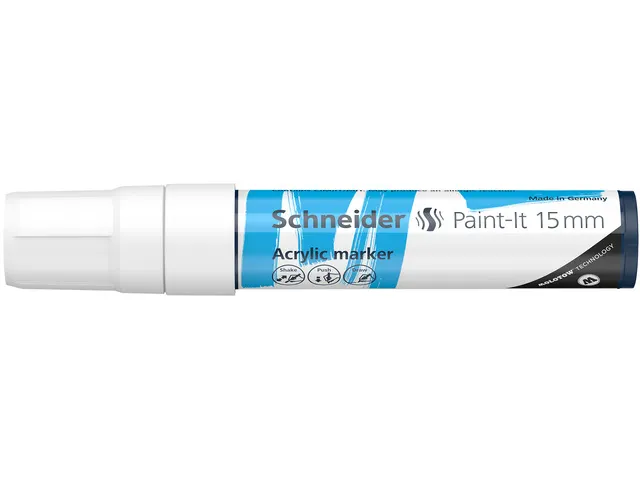 Acrylmarker Schneider Paint-It 330 15mm wit