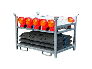 Bakenset,10Bakens M. Lampen,Voetplaten,1Opslag-/Transportpallet - 1