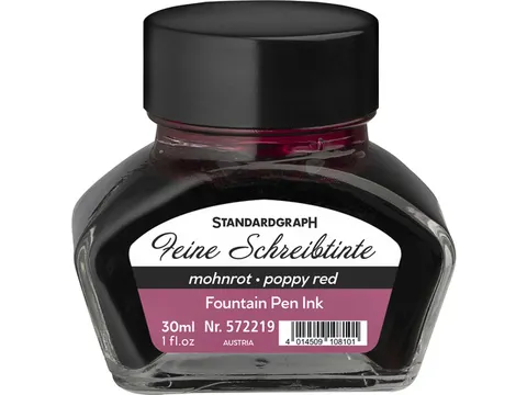 Encre calligraphique Standardgraph 30ml rouge pavot