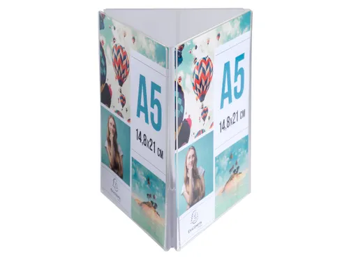 Driehoekige infostaander A5 verticaal