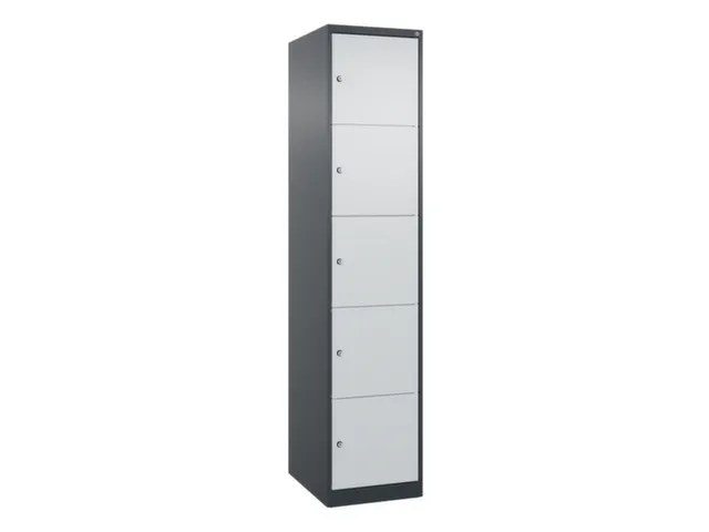 lockerkast,HxBxD 1850x400x500mm,1x5vakken,vak B 400mm,cil.-slot