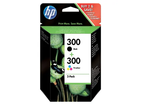 Inkcartridge Hp Cn 637 ee Nr.300 Combipack Zwart+Kleur