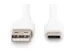 USB-C siliconen oplaadkabel USB-A USB-C 0,5m USB 2.0 60W wit