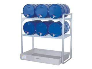 Aftapstelling 1320x630x1300mm M. Bak 150l 6 Vatensteunen 2 Roosters - 1