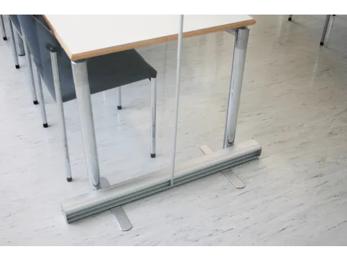 anti-speekselscherm,PET-folie,glashelder,frame aluminium