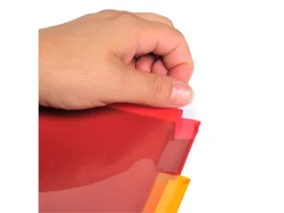 Tabbladen PP A4+ L-m ap + etiket 6 tabs - 8