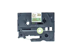 Brother TZe-RM34 stoflint goud op mintgroen - breedte 12 mm, lengte 4