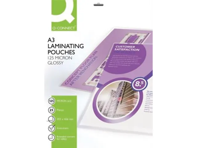 Lamineerhoes A3 Glanzend 303x426mm 2x125 Micron Pak 25 stuks