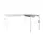 Bureau Linesto N4 aanbouwtafel 80x60cm lichtgrijs 25mm wit