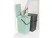 Inbouwafvalemmer Sort & Go 2x16 Liter Jade Donkergrijs
