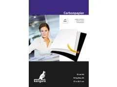 papier carbone, ft A4 (21 x 29,7 cm), blanc, paquet de 10 feuilles
