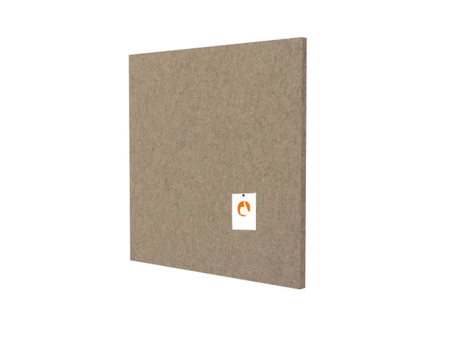 Akoestisch wandpaneel vierkant 100x100cm PET-vilt Zand