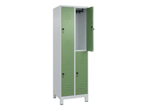 dubbeldekse locker,HxBxD 1950x600x500mm,2x2vak.,vak B 300mm