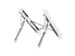 Support ordinateur portable Neomounts NSLS010 pliable argent