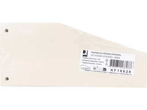 Intercalaires Trapèze, Paquet De 100 Pièces, Chamois
